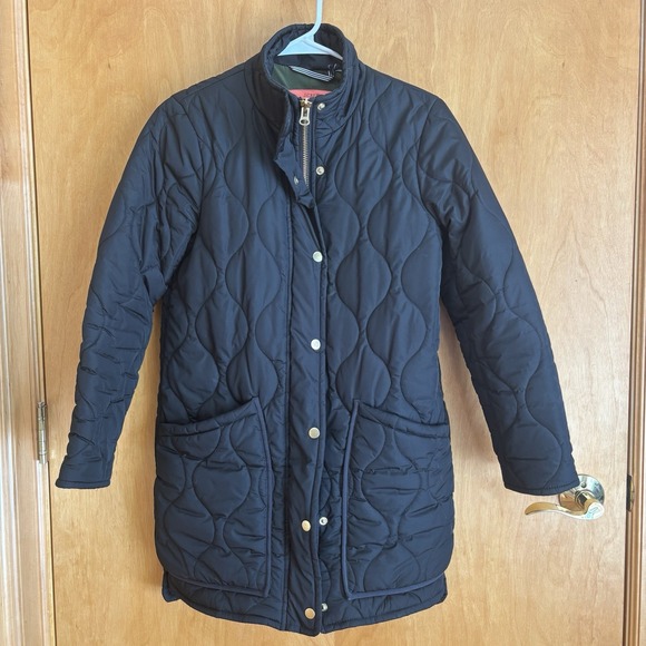 J. CREW Women's Signature Puffer Primaloft Cocoon Quilted Black Jacket Sz XXS - Picture 1 of 7